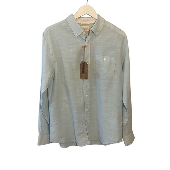 NWT Weatherproof Vintage Sterling Blue button down shirt - M - Picture 1 of 8